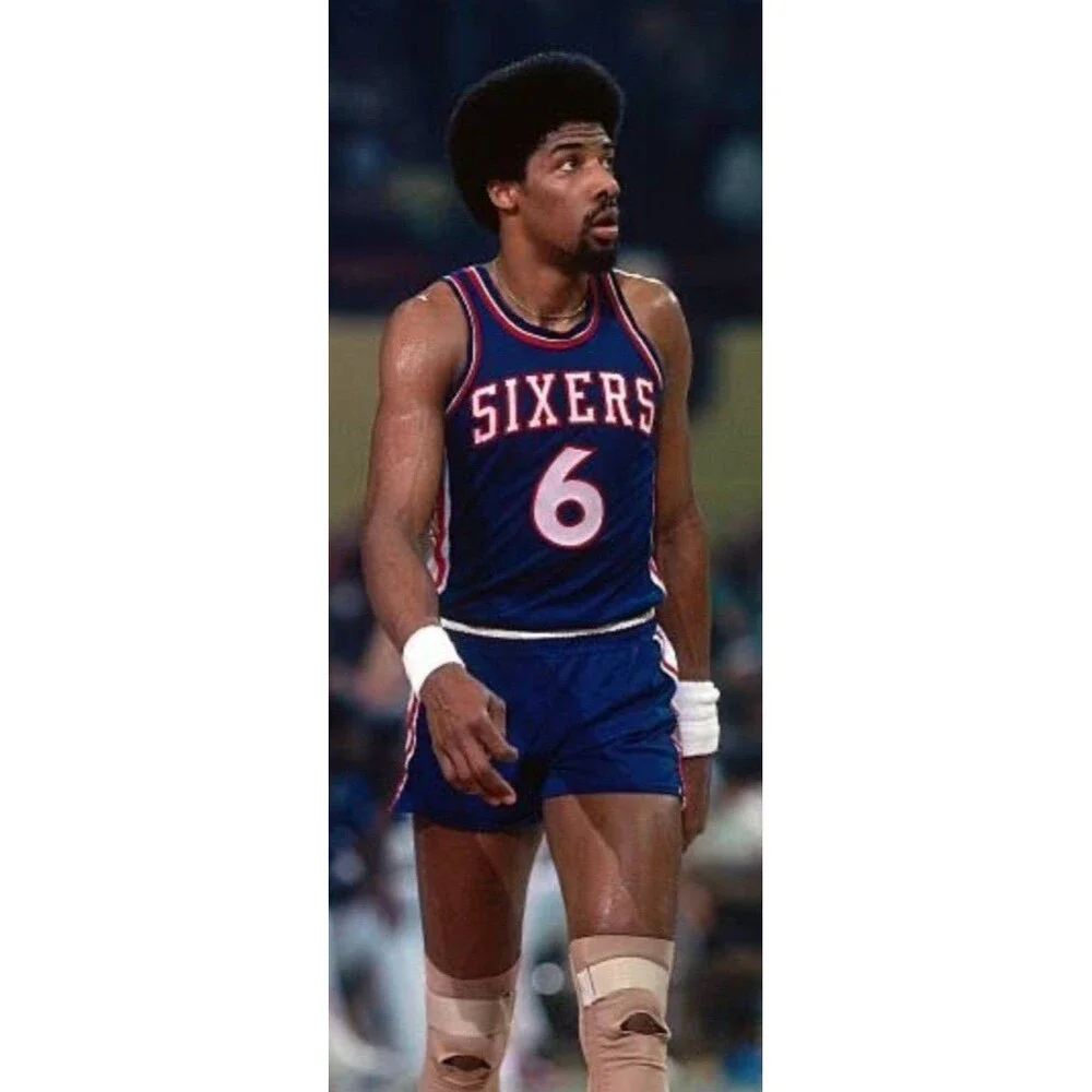 Julius Erving (Dr.J)-(76ers)-(Blue)-(Jersey)-(New Condition)-(Size:XL)-$100.00 - Picture 2 of 10